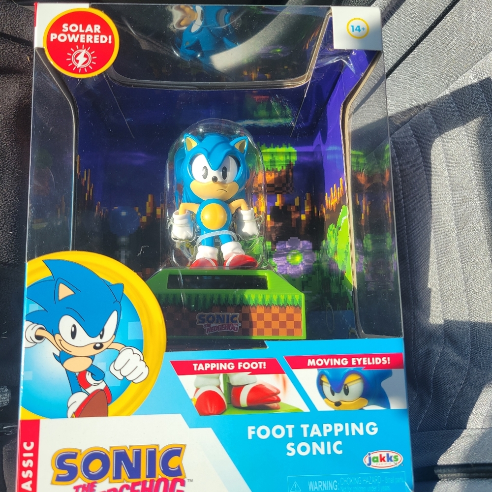 6" Sonic The Hedgehog Solar Powered Figure Jakks New